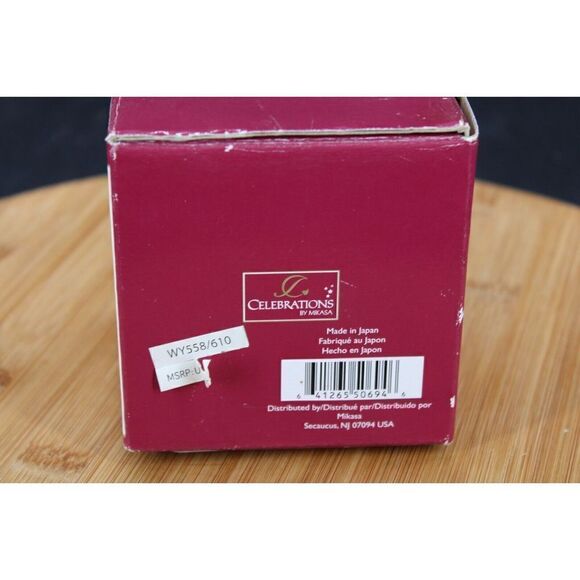 CELEBRATIONS by MIKASA Holiday Bells Collection Votive Candle Holder NIB - Picture 8 of 8